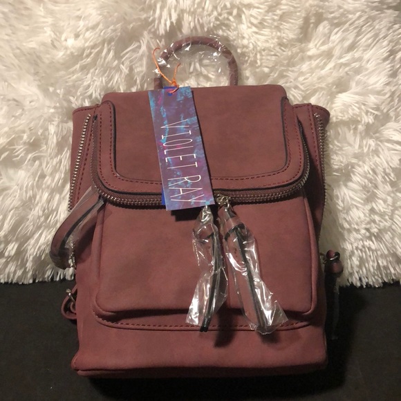 Kendall Mini Backpack in Wine - Picture 3 of 6